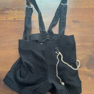 Shorts with Suspenders Attached